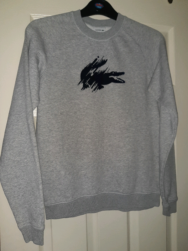 boys black lacoste jumper